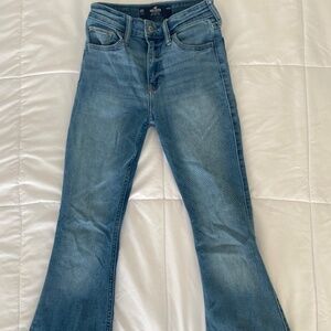 hollister high rise flare jeans